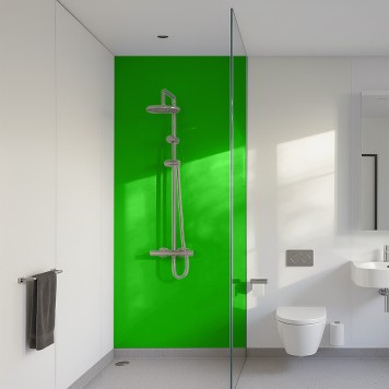 Panneau mural décoratif brillant jaune Altro Whiterock Vert Hawaiian Palm pour salle de bain