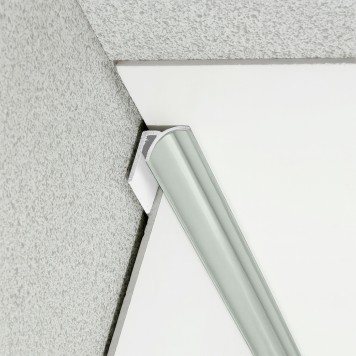 Congé d'angle interne vert ice queen pour plaques PVC épaisseur 2-3 mm en situation