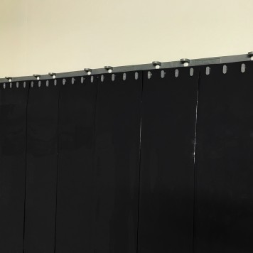 Rideau standard opaque noir sur mesure