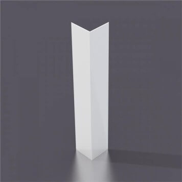 Corniere PVC 80 x 80 mm gris clair