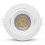 Dimensions spot LED blanc vue de face
