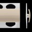 Profilé de jonction marron beige fawn 2 parties pour panneaux muraux ALTRO de 2,5 mm d'épaisseur
