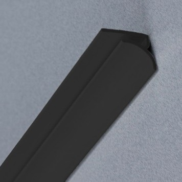 Congé d'angle interne noir pour plaques et revêtements épaisseur 2-3 mm
