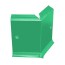 Angle interne pour plinthe Polyéthylène verte avec découpe pour U de sol