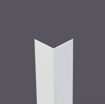 Corniere PVC 80 x 80 mm gris clair (434)