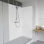 Réalisation parois de douche avec panneau mural décoratif brillant Blanc Eclatant "Pure Innocence" Altro Whiterock Chameleon