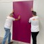 Plaque PVC pourpre 2.5 mm satinee pour renover vos murs rigide