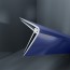 Baguette d'angle externe (sortant) PVC bleu ocean deep 40 mm x 40 mm en 2 parties ALTRO pour panneaux muraux épaisseur 2,5 mm