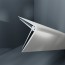 Baguette d'angle externe (sortant) PVC gris echo 40 mm x 40 mm en 2 parties ALTRO pour panneaux muraux épaisseur 2,5 mm
