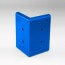 Angle externe pour lisse de protection murale Polyéthylène Bleue