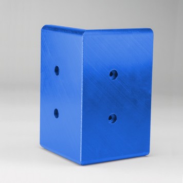 Angle externe pour Plinthe Polyéthylène bleue