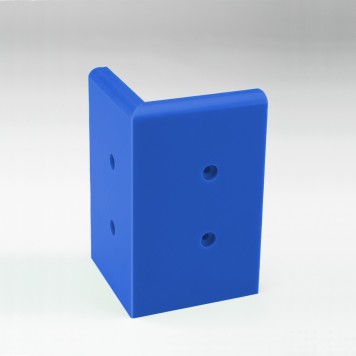 Angle externe pour Plinthe Polyéthylène bleue