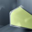 Congé d'angle interne PVC vert orchard 30 mm x 30 mm en 2 parties Altro pour habillage angle panneaux muraux épaisseur 2,5 mm