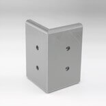 Angle externe pour lisse de protection murale Polyéthylène Grise