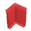 Angle interne pour plinthe Polyéthylène rouge avec découpe pour U de sol