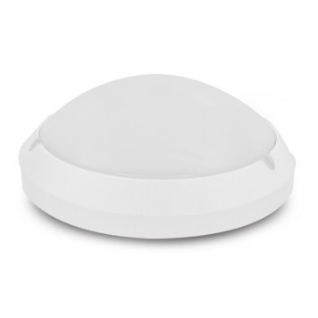 Plafonnier LED blanc diamètre 300 mm - 18W - 1600Lm - 4000K - IP65 vue latérale