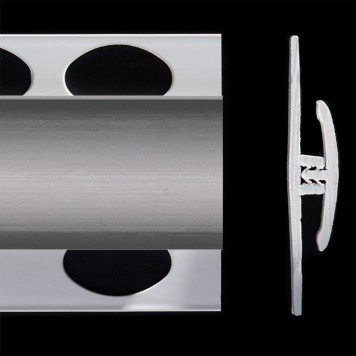 Profilé de jonction nickel 2 parties pour panneaux muraux ALTRO de 2,5 mm d'épaisseur