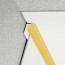 Congé d'angle interne jaune honeydew pour plaques PVC épaisseur 2-3 mm en situation