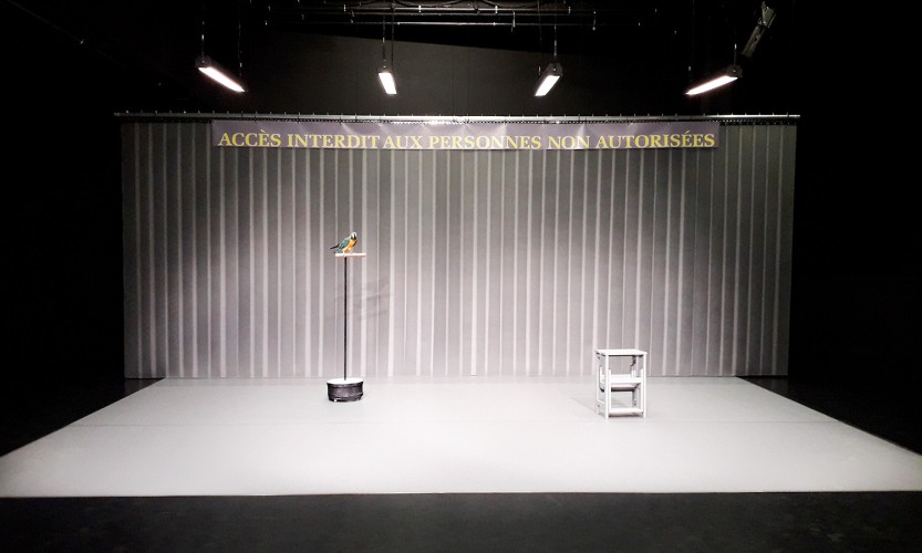 Rideau à lanières en PVC pour une pièce de théâtre