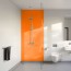 Panneau mural décoratif intérieur PVC Satiné Orange "Bergamot" Altro Whiterock Satins pour salle de bains