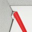 Congé d'angle interne rouge moulin rouge pour plaques PVC épaisseur 2-3 mm en situation