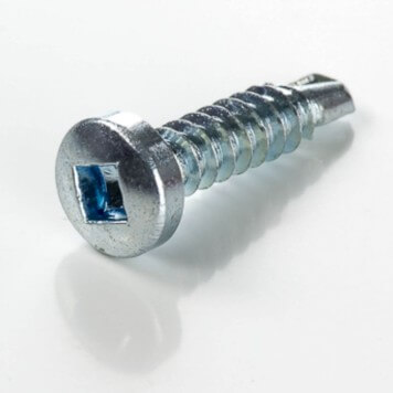Lot 500 vis autoperceuses 4,2 x 19 mm Acier zingué à tête cylindrique embout carré
