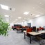 dalle faux plafond calcaire open space