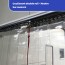 Rideau a lanieres PVC coulissant double rail (857) 2
