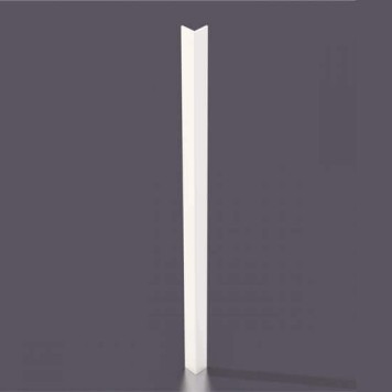 Corniere PVC 20x20  - épaisseur 2 mm - Blanc 9010
