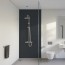 Panneau mural décoratif brillant jaune Altro Whiterock Noir Liquorice pour salle de bain