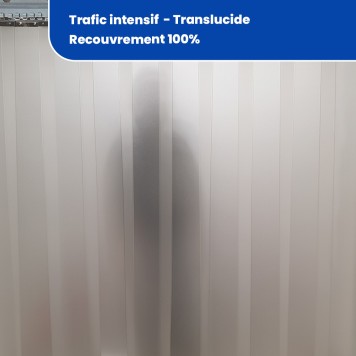 Rideau à lanières trafic intensif translucide recouvrement 100% (802) 2