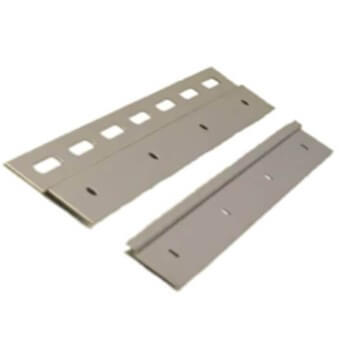 Plaque contreplaque pour rideau a lanieres PVC