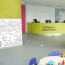 Panneau mural PVC fresque murale à colorier effaçable à sec Motif Dinosaure pour enfants dans une salle d'attente d'hôpital