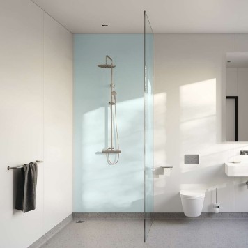 Panneau mural décoratif intérieur PVC Satiné Bleu "Breeze" Altro Whiterock Satins pour salle de bains