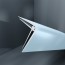 Baguette d'angle externe (sortant) PVC bleu clarity 40 mm x 40 mm en 2 parties ALTRO pour panneaux muraux épaisseur 2,5 mm