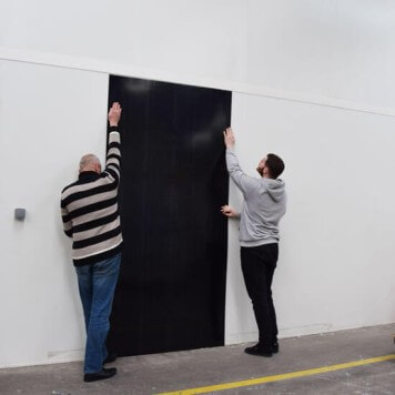 Plaque PVC noire 3 mm rigide et brillante