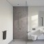 Panneau mural PVC imitation béton brut ou Pierre Sombre pour salle de bains