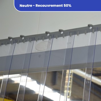 Rideau standard neutre recouvrement 50% 2