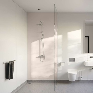 Panneau mural décoratif intérieur PVC Satiné Beige "Blossom" Altro Whiterock Satins pour salle de bain