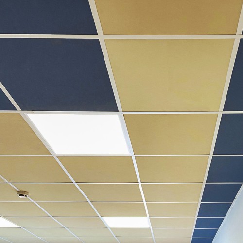 Faux plafond en dalles acoustiques dune 2