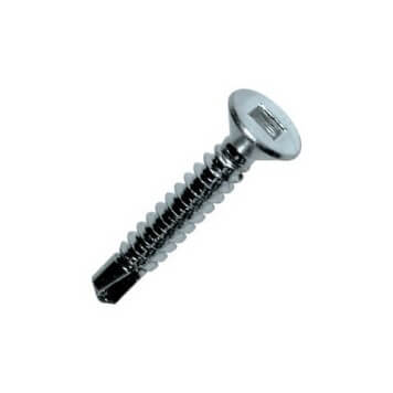 Vis autoperceuse 4,2 x 19 mm acier zingué tête fraisée plate et embout carré