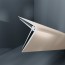 Baguette d'angle externe (sortant) PVC marron beige fawn 40 mm x 40 mm en 2 parties ALTRO pour panneaux muraux épaisseur 2,5 mm