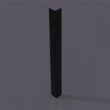 Corniere PVC noire 40x40