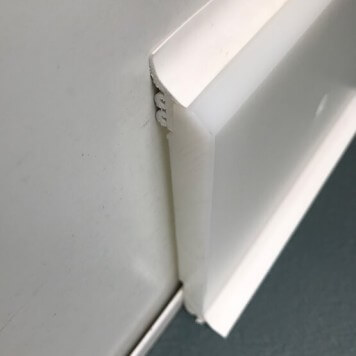 Plinthe à joints souples Polyéthylène blanche