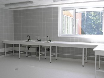 Salle propre carrelée