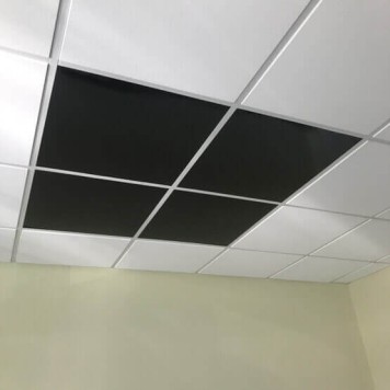 Dalle de faux plafond noire en situation (799)