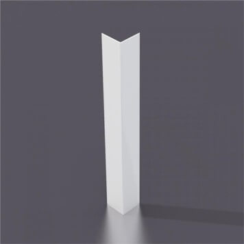 Corniere PVC 60 x 60 mm gris clair