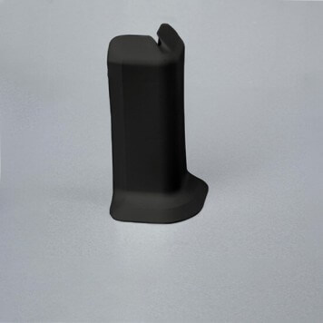 Angle externe noir pour plinthe adhésive étanche