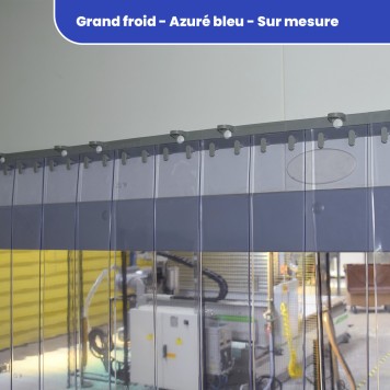 Rideau Grand Froid azuré bleu sur mesure 2