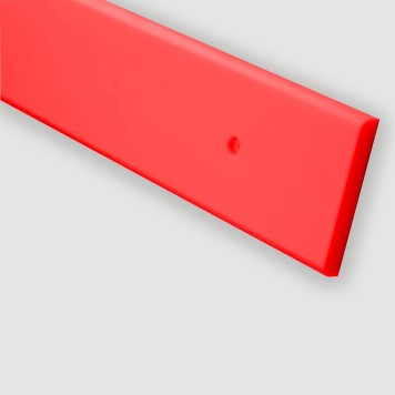 Lisse de protection murale Polyéthylène rouge sur mesure
